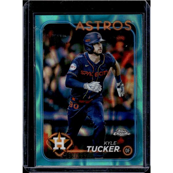 Kyle Tucker Aqua Raywave Refractor /199 2024 Topps Chrome #112