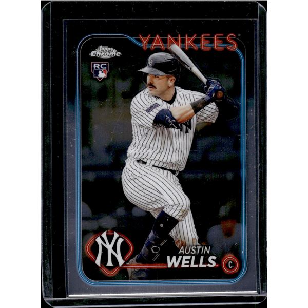 Austin Wells RC 2024 Topps Chrome #281
