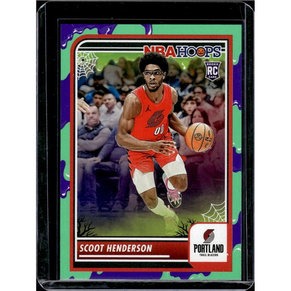 Scoot Henderson Slime Parallel RC 2023-24 Haunted Hoops #137