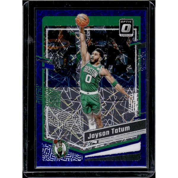 Jayson Tatum Blue Velocity Prizm 2023-24 Optic #140