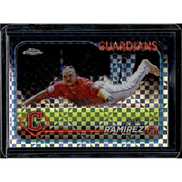 Jose Ramirez Xfractor 2024 Topps Chrome #173