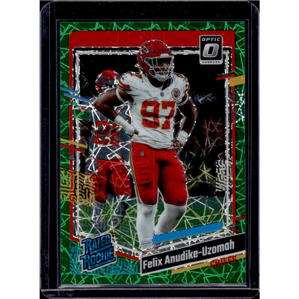 Felix Anudike-Uzomah Green Velocity Prizm RC 2023 Optic #256