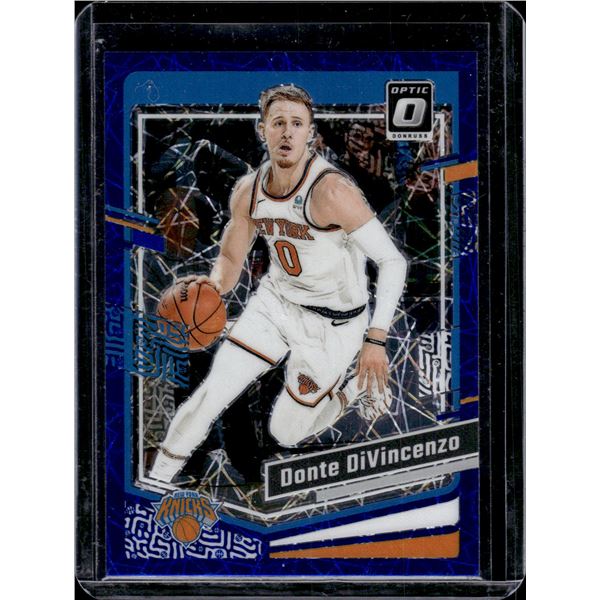 Donte DiVincenzo Blue Velocity Prizm 2023-24 Optic #196