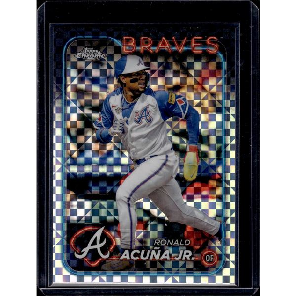 Ronald Acuna Jr. Xfractor 2024 Topps Chrome #250