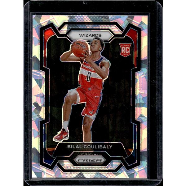 Bilal Coulibaly Silver Cracked Ice RC 2023-24 Prizm #153
