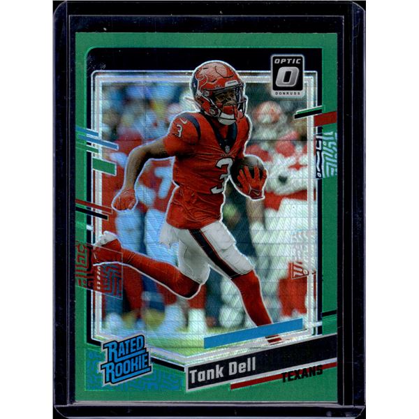 Tank Dell Green Hyper Prizm RC 2023 Donruss Optic #245