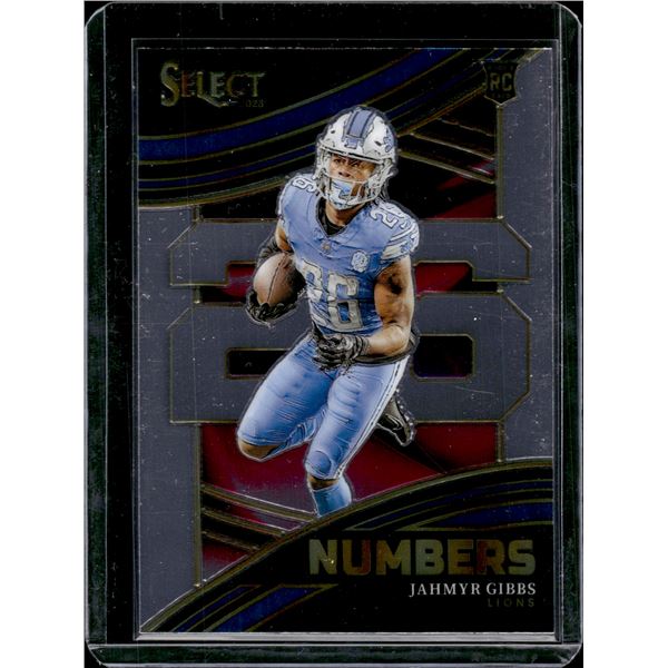 Jahmyr Gibbs Numbers RC 2023 Panini Select #NMB-JGI