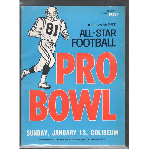 1963 Pro Bowl All-Star Football Program