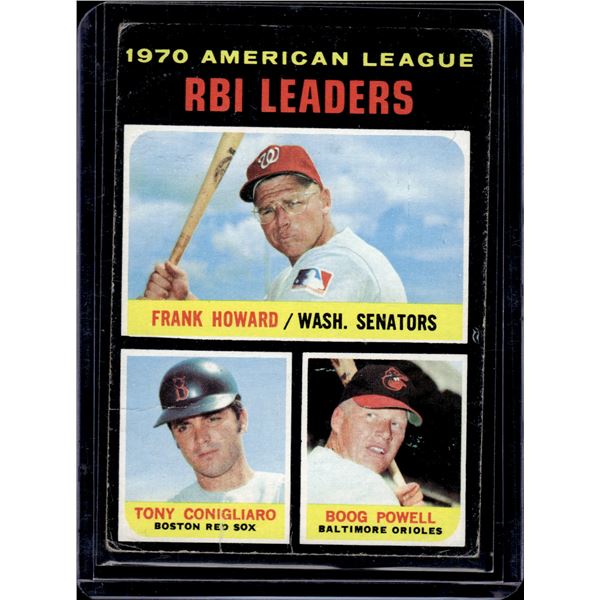 1970 AL RBI Leaders 1971 Topps #63
