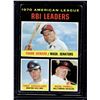 Image 1 : 1970 AL RBI Leaders 1971 Topps #63