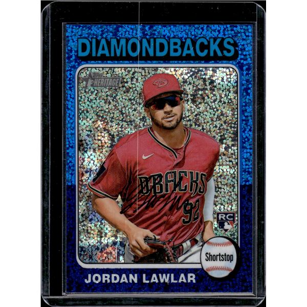 Jordan Lawlar Blue Sparkle RC 2024 Topps Heritage #429