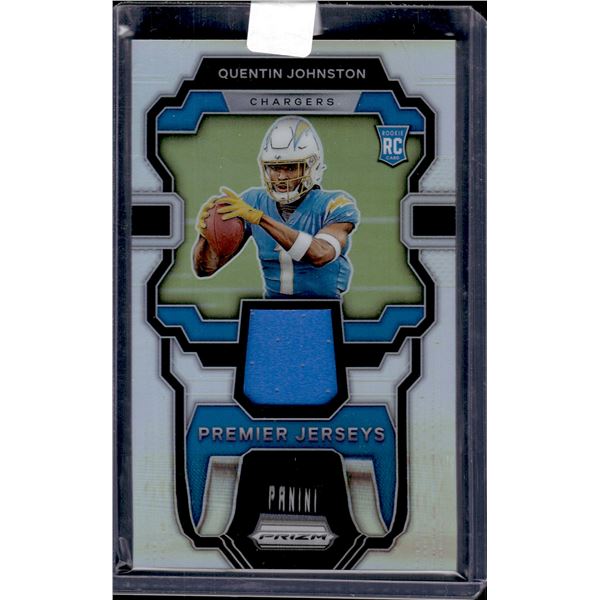 Quentin Johnston Silver Prizm Premier Jerseys RC 2023 Prizm #PJ-QJ
