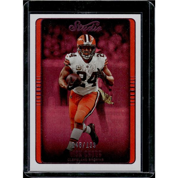 Nick Chubb Pink /199 2022 Chronicles Studio #STU-6