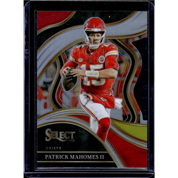 Patrick Mahomes Red/Yellow Prizm Club Level Die Cut 2023 Panini Select #226