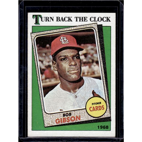 Bob Gibson Turn Back the Clock 1988 Topps #664