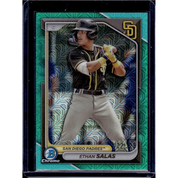 Ethan Salas Aqua Mega Box Mojo /125 2024 Bowman Chrome #BCP-102