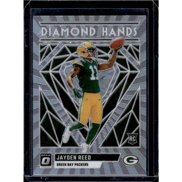 Jayden Reed Diamond Hands Holo Prizm RC 2023 Optic #DH-JR