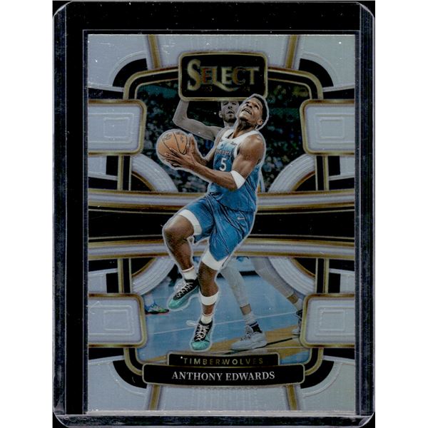 Anthony Edwards Silver Prizm 2023-24 Panini Select #37