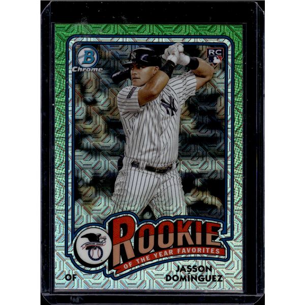 Jasson Dominguez ROY Favorites Mega Box Mojo RC 2024 Bowman Chrome #ROY-6