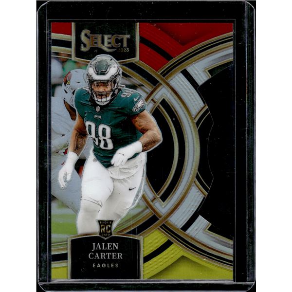 Jalen Carter Red/Yellow Prizm Die Cut RC 2023 Select #171