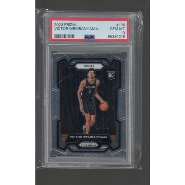 Victor Wembanyama RC 2023-24 Panini Prizm #136 PSA 10