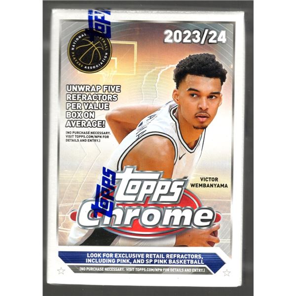 2023-24 Topps Chrome Basketball Blaster Box