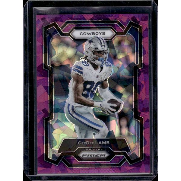 CeeDee Lamb Purple Cracked Ice /225 2023 Prizm #72