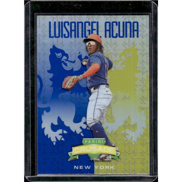 Luisangel Acuna Blue Prizm 2024 Panini Crusade #27