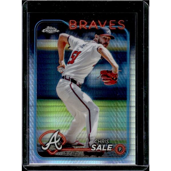 Chris Sale Hyper Prism Refractorm 2024 Topps Chrome #144
