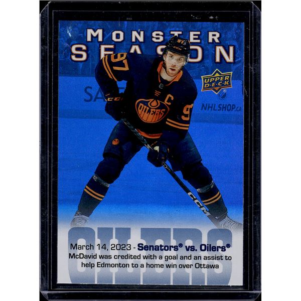 Connor McDavid Monster Season 2023-24 Upper Deck #MS-68