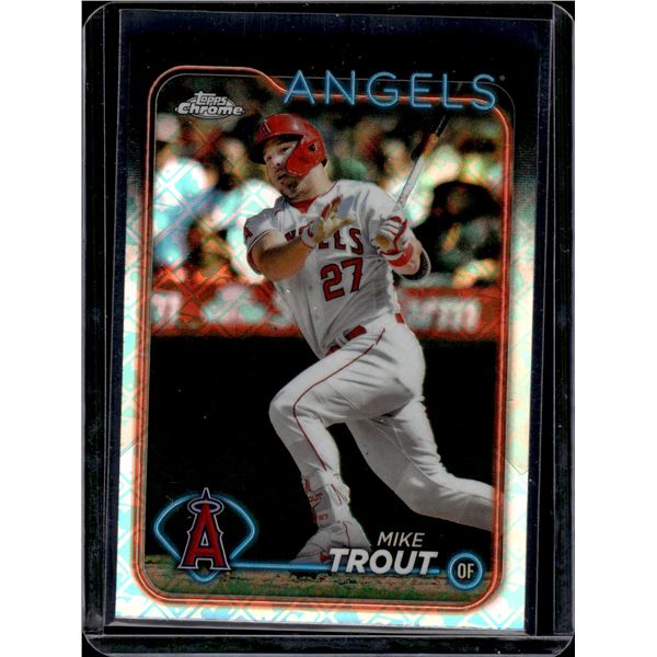 Mike Trout Logofractor 2024 Topps Chrome #200