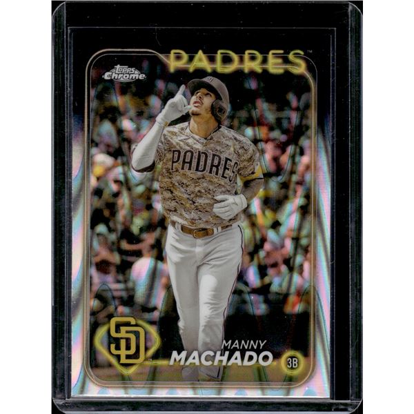 Manny Machado Raywave Refractor 2024 Topps Chrome #12