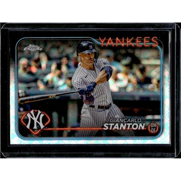 Giancarlo Stanton Logofractor 2024 Topps Chrome #275
