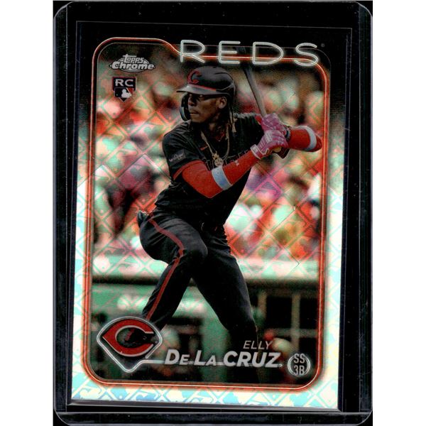 Elly De La Cruz Logofractor RC 2024 Topps Chrome #44