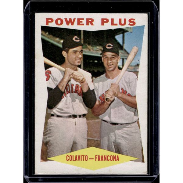 Power Plus Colavito & Francona 1960 Topps #260
