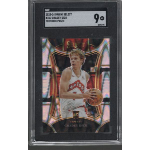 Gradey Dick Tectonic Prizm RC 2023-24 Select #312 SGC 9