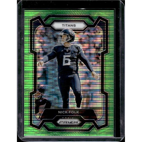 Nick Folk Green Pulsar Prizm 2023 Panini Prizm #208