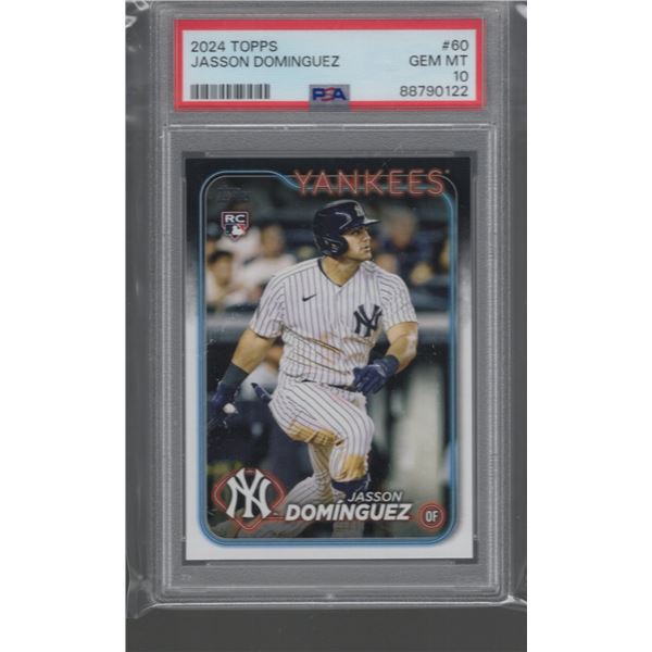 Jasson Dominguez RC 2024 Topps #60 PSA 10