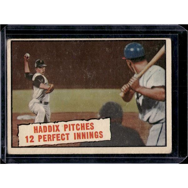 Harvey Haddix Pitches 12 Perfect Innings 1961 Topps #410