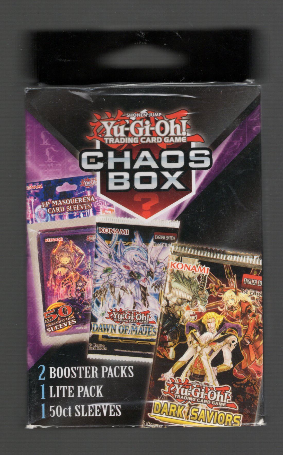 YuGiOh! 2023 Chaos Box 2 Booster Packs 1 Lite Pack 50 Sleeves