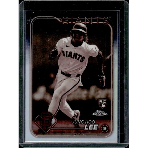 Jung Hoo Lee Sepia Refractor RC 2024 Topps Chrome #201
