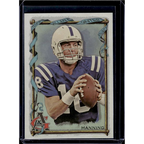Peyton Manning Rainbow Foil Allen & Ginter 2023 Topps Composite #406
