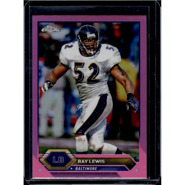 Ray Lewis Pink Refractor 2023 Topps Composite #20