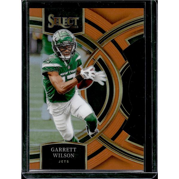 Garrett Wilson Orange Prizm Die Cut /399 2023 Panini Select #115