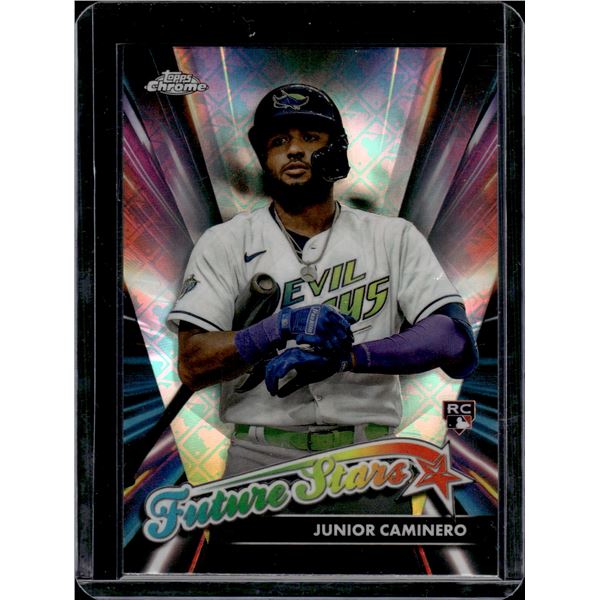 Junior Caminero Logofractor Future Stars RC 2024 Topps Chrome #FSLE-5