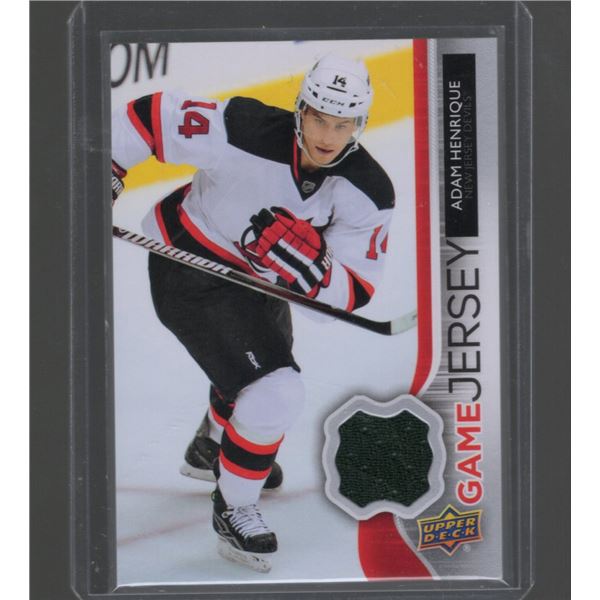 Adam Henrique Game Used Patch 2014-15 Upper Deck #GJ-AH