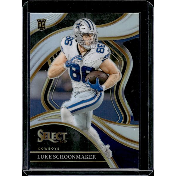 Luke Schoonmaker Silver Prizm Club Level Die Cut RC 2023 Select #238