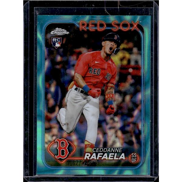 Ceddanne Rafaela Aqua Lava Refractor RC /199 2024 Topps Chrome #118