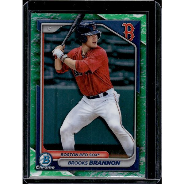 Brooks Brannon Lunar Glow Refractor 2024 Bowman Chrome #BCP-95