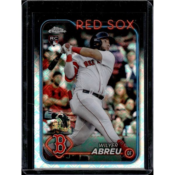 Wilyer Abreu Logofractor RC 2024 Topps Chrome #165